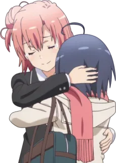 🤗 Anime, Abraço, Amizade, Personagens telegram sticker