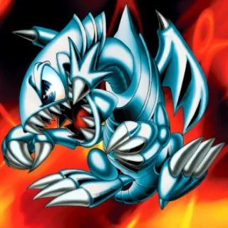 🤪 Blue-Eyes White Dragon Yu-Gi-Oh! dragon, monster, card game, yugioh, anime telegram sticker