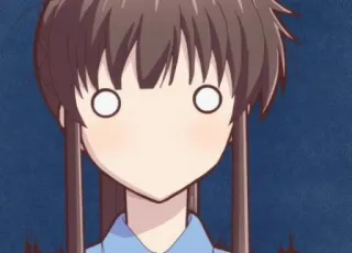 😟 anime, verrast, geschrokken, cartoon, wijde ogen telegram sticker