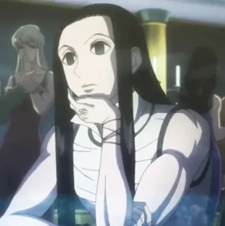 🗝 Illumi Zoldyck Hunter x Hunter Anime, Hunter x Hunter, Illumi Zoldyck, Charakter telegram sticker