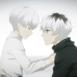 💿 Ken Kaneki Tokyo Ghoul Anime, Manga, Tokyo Ghoul, Ken Kaneki, Ghoul, Wit Haar telegram sticker