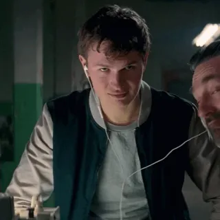 🚘 Baby Baby Driver movie, Baby Driver, Ansel Elgort, character, Baby telegram sticker