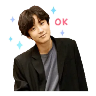 👌 OK ok, brilhos, pessoa, aprovação whatsapp sticker