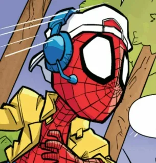 🕸 Spider-Man Marvel, Super-herói, Desenho animado, Banda desenhada, Peter Parker telegram sticker