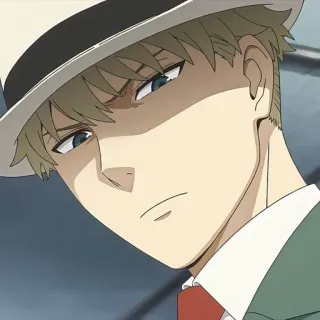 🥜 Loid Forger Spy x Family anime, spy, serious, character, Loid Forger, Spy x Family whatsapp sticker