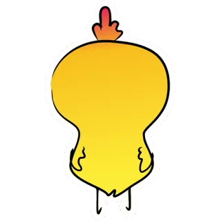 😠 chicken, bird, yellow, cartoon, sticker, animal telegram sticker
