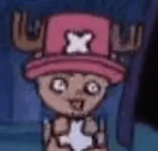 🤌 Tony Tony Chopper One Piece Anime, Kreskówka, Śmieszne, Słodkie, Chopper, One Piece, Jeleń whatsapp sticker