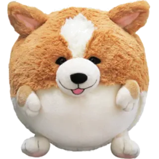😝 코기, 강아지, 귀여운, 동물, 애완동물, 봉제인형 telegram sticker
