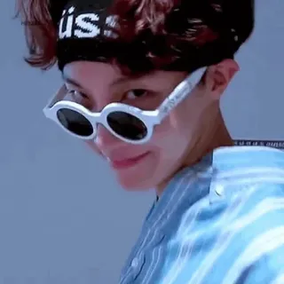😏 üs pessoa, óculos de sol, tiara, homem, coreano whatsapp sticker