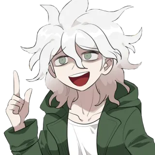 👆 Nagito Komaeda Danganronpa anime, character, danganronpa, nagito komaeda, manga telegram sticker