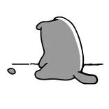 🥺 Мультфильм, Животное, Капля, Милый, Простой whatsapp sticker