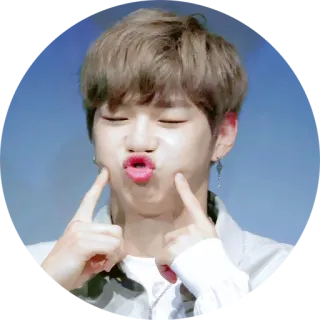 😘 kpop, imut, aegyo, idola, orang, pria, ekspresi whatsapp sticker