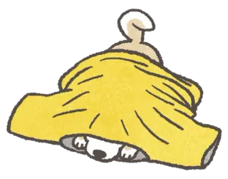 🙈 cachorro, cobertor, escondido, fofo, animal whatsapp sticker