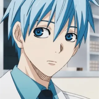 🎭 Kuroko Kuroko's Basketball Anime, Kuroko, Basquete, Mangá, Cabelo azul telegram sticker