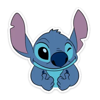 😉 Stitch Lilo & Stitch stitch, cartoni animati, carino, disney, alieno, lilo & stitch telegram sticker