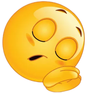 💤 emoji, sleepy, tired, nap, face, yellow telegram sticker