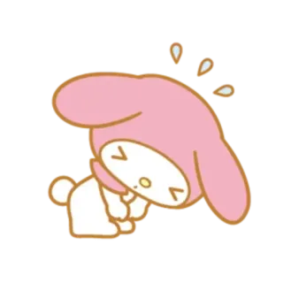 ✳️ My Melody มายเมโลดี้, ซานริโอ้, น่ารัก, คาวาอิ, การ์ตูน, สีชมพู telegram sticker