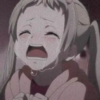 💘 ragazza anime, piangere, triste, emotivo, lacrime, manga, cartone animato whatsapp sticker