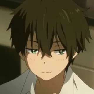 🌴 Houtarou Oreki Hyouka アニメ, キャラクター, 折木奉太郎, 氷菓, 漫画 telegram sticker