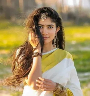 🥰 woman, indian, saree, traditional, portrait telegram sticker