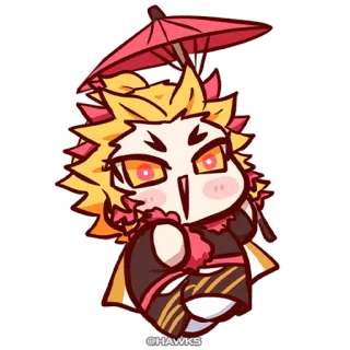 😃 Hawks @HAWKS Habichte, Anime, Manga, Fanart, Charakter, Vogel, Regenschirm whatsapp sticker