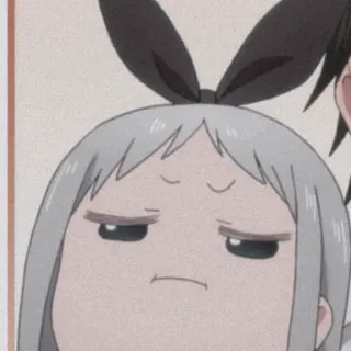 💛 Anime, Manga, Dễ thương, Cô gái, Biểu cảm, Khuôn mặt, Hài hước telegram sticker