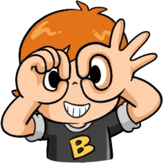👌 Cartoon, Kind, Figur, Geste, Okay-Zeichen, Internet-Meme, Erwischt telegram sticker