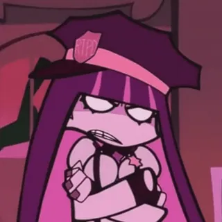 💗 Stocking Anarchy Panty & Stocking with Garterbelt RTPD Anime, Strumpf, Anarchie, Polizei, Polizist telegram sticker