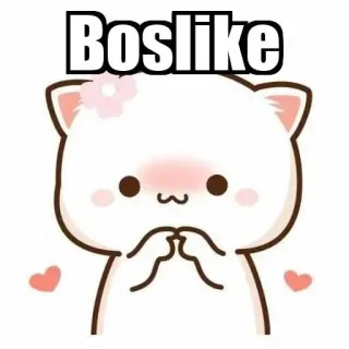 ⚜ Boslike chat, mignon, mème whatsapp sticker