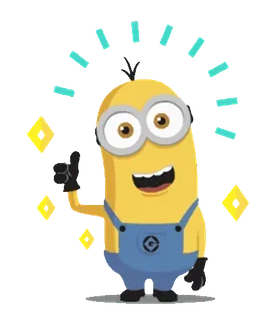 🍋 Minion Dessin animé, Minion, Jaune, Personnage, Drôle, Mignon telegram sticker