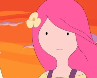 🍓 Princess Bubblegum Adventure Time 卡通, 动画, 角色, 公主, 粉色头发 telegram sticker