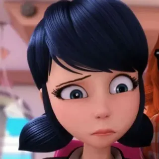 🤥 Marinette Miraculous: Tales of Ladybug & Cat Noir 만화, 마리네뜨, 슬픈, 애니메이션, 미라큘러스 레이디버그 whatsapp sticker