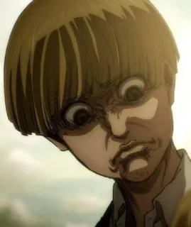 😠 Yelena Attack on Titan anime, attack on titan, yelena, faccia buffa telegram sticker