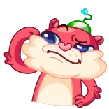 🤔 Desenho animado, Animal, Engraçado, Fofo, Personagem, Expressão, Emoji whatsapp sticker