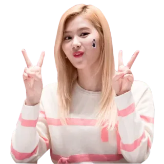 ✌️ Sana kpop, twice, simbol perdamaian, idola, asia telegram sticker