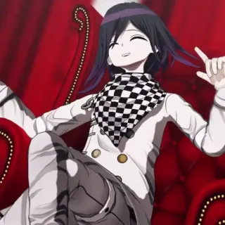 👈 Kokichi Oma Danganronpa V3: Killing Harmony Аниме, Danganronpa, Кокичи Ома, Персонаж видеоигры, Фанатское творчество, Милый, Сидящий telegram sticker