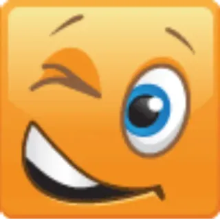 😉 絵文字, 顔, ウィンク, ハッピー, 楽しい, 黄色 telegram sticker