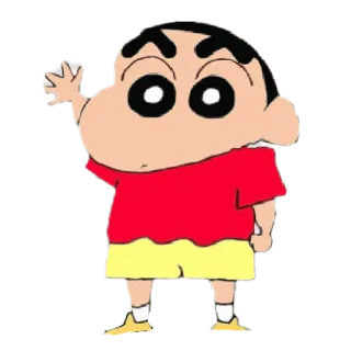 😀 Shin-chan Crayon Shin-chan Cartoon, Anime, Crayon Shin-chan, Personage, Grappig, Kinderen telegram sticker