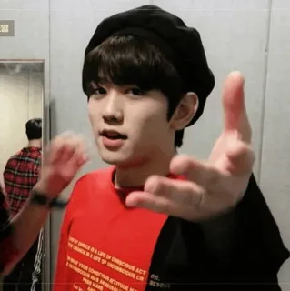 ☁ THERE CHOICE IS A LIFE OF CONSCIOUS ACTS AND A SEQUENCE OF CONSCIOUS ATTITUDE OR THERE CHOICE IS A LIFE người, mũ nồi, kpop, châu Á, đàn ông, bé trai telegram sticker