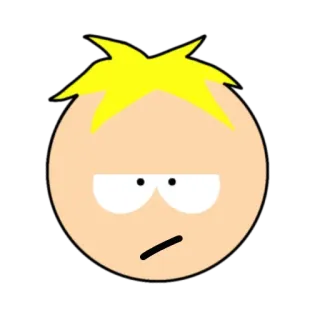 🌟 Butters Stotch South Park バターズ, サウスパーク, カートゥーン, キャラクター, コメディ, テレビ番組 telegram sticker
