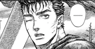 🖤 Guts Berserk berserk, anime, manga, guts, sword, warrior, fantasy whatsapp sticker