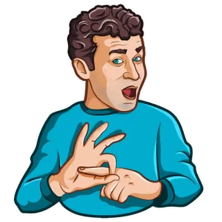 🙃 คน, ท่าทาง, สติกเกอร์, สีหน้า, การ์ตูน, ผู้ชาย whatsapp sticker