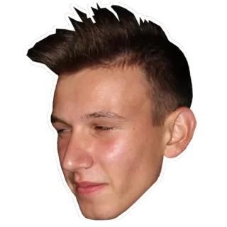 😑 Mann, Person, Gesicht, Kopf, Porträt, Aufkleber telegram sticker