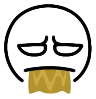 🤮 malato, vomito, vomitare, emoji, contrariato, disgustato telegram sticker