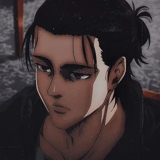 😿 Eren Yeager Attack on Titan anime, manga, eren, attack on titan, shingeki no kyojin telegram sticker
