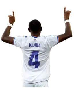👆 David Alaba fútbol, futbolista, jugador, celebración, Real Madrid, Alaba whatsapp sticker