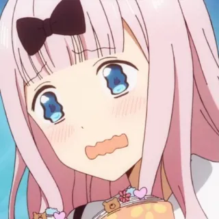 🥺 Chika Fujiwara Kaguya-sama: Love Is War anime, chika fujiwara, cute, kawaii, kaguya-sama, love is war, funny whatsapp sticker