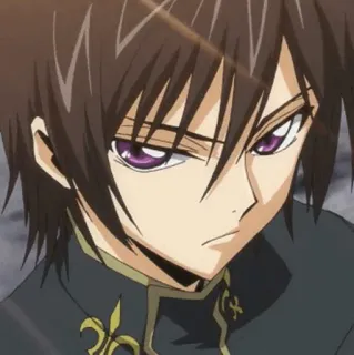 🥀 Lelouch Lamperouge Code Geass 애니메이션, 를르슈, 람페르지, 코드 기아스, 캐릭터 telegram sticker