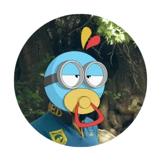 😶 DED การ์ตูน, จุกนมหลอก, สติกเกอร์, ตลก, ตัวละคร telegram sticker