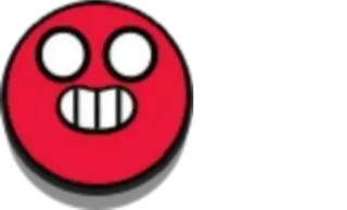🥴 emoji, face, red, smile, happy telegram sticker